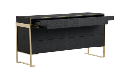 Rothsay - Modern Wenge + Gold Dresser - image 5