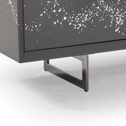 Hawick - Contemporary Dark Grey + Abstract White Paint Buffet - image 5