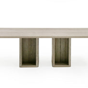 Roma - Modern Travertine Rectangular Dining Table - image 4