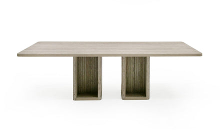 Roma - Modern Travertine Rectangular Dining Table - image 4