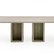 Roma - Modern Travertine Rectangular Dining Table - image 5