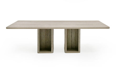 Roma - Modern Travertine Rectangular Dining Table - image 5