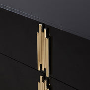 Token - Modern Black + Gold Wide Dresser - image 3