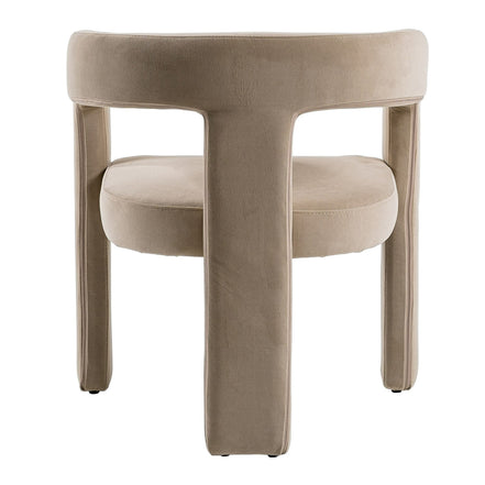 Cherish - Modern Beige Fabric Dining Chair - image 3
