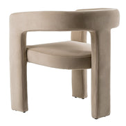 Cherish - Modern Beige Fabric Dining Chair - image 5