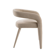 Mundra - Modern Beige Fabric Dining Chair - image 2