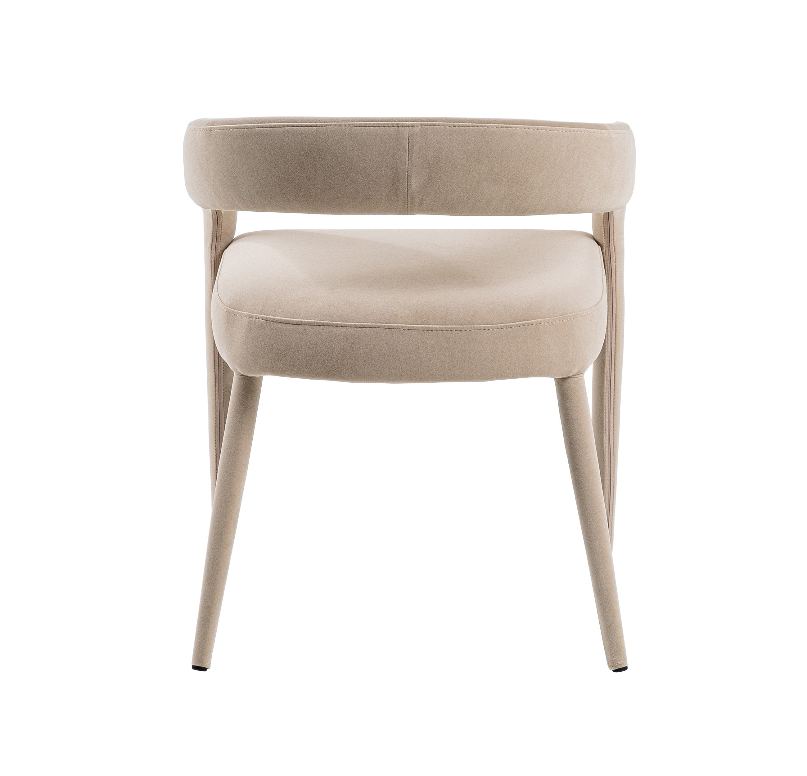 Mundra - Modern Beige Fabric Dining Chair - image 4