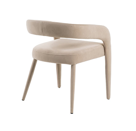 Mundra - Modern Beige Fabric Dining Chair - image 3