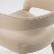 Mundra - Modern Beige Fabric Dining Chair - image 5