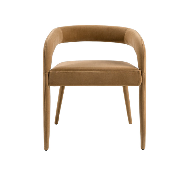 Mundra - Modern Tan Fabric Dining Chair