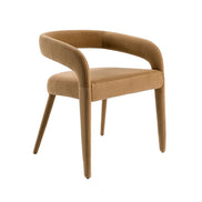 Mundra - Modern Tan Fabric Dining Chair - image 2