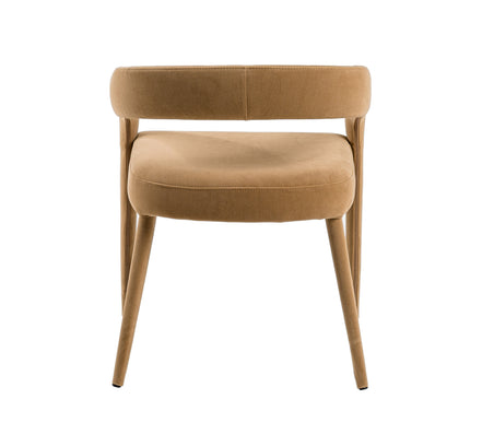 Mundra - Modern Tan Fabric Dining Chair - image 4