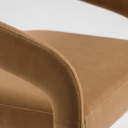 Mundra - Modern Tan Fabric Dining Chair - image 5