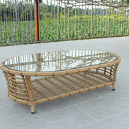 Sandra - Outdoor Beige + Wicker Sofa Set - image 4