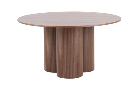 Depew - Mid-Century Modern Walnut Round Dining Table - image 4