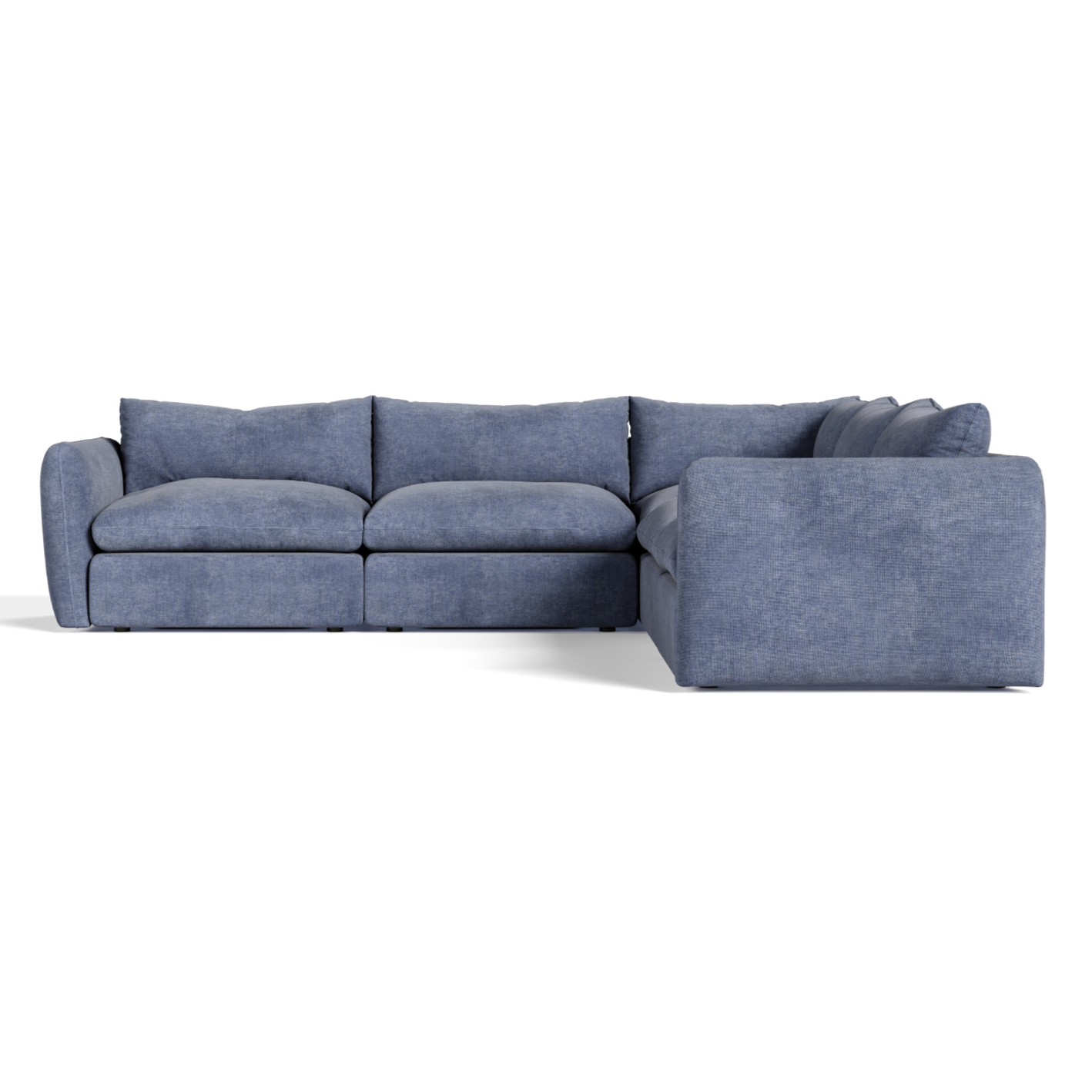Kinsey - Modern Blue Fabric Modular Sectional Sofa-5-Piece Sectional - image 5