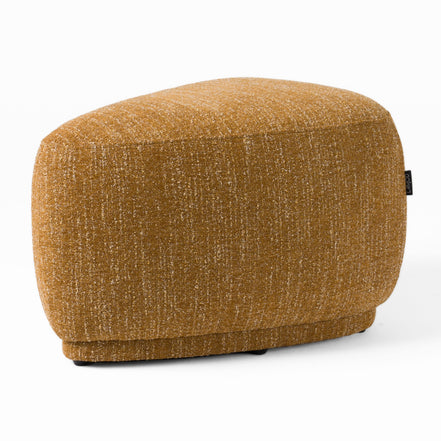 Kinsey - Modern Mustard Small River Rock Ottoman - image 3