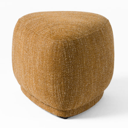 Kinsey - Modern Mustard Small River Rock Ottoman - image 4