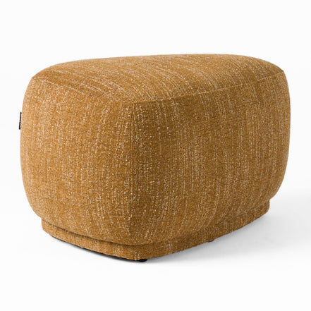 Kinsey - Modern Mustard Small River Rock Ottoman - image 5