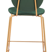 Odessa Counter Stool (Set of 2) Green & Gold