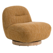 Renee - Modern Mustard Fabric Swivel Accent Chair - image 4