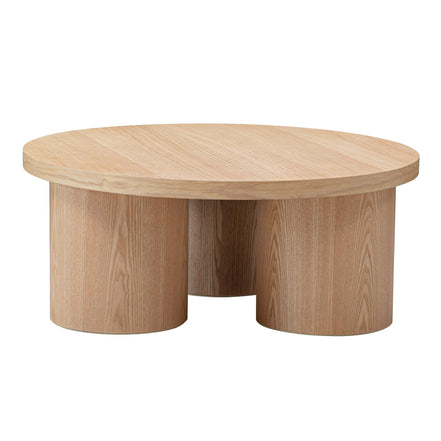 Babson - Modern Natural Oak Round Coffee Table