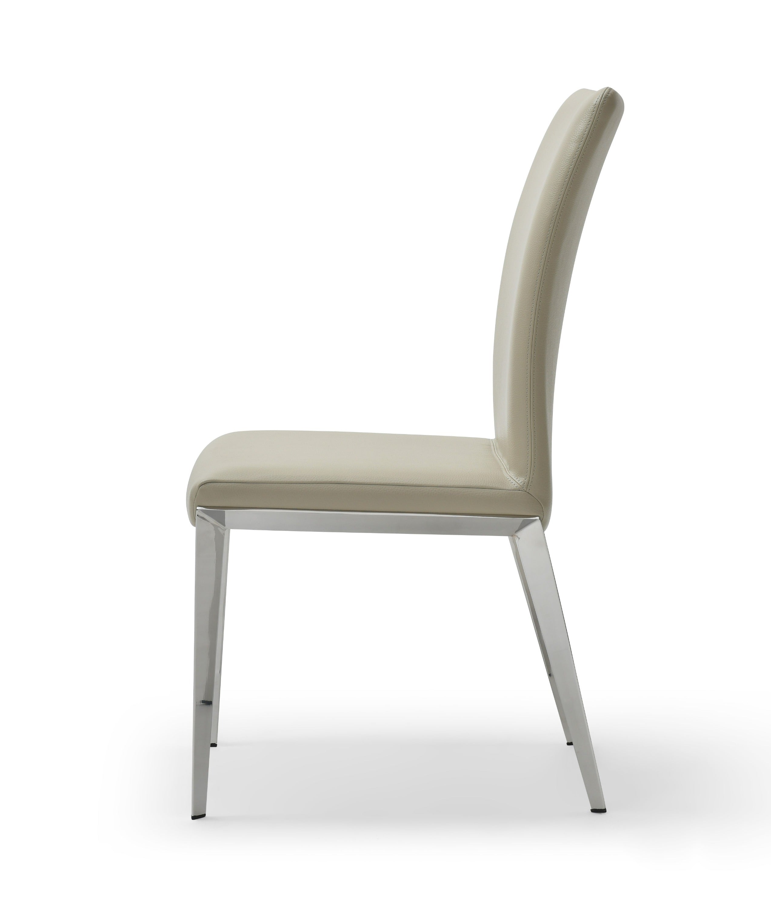Taryn - Modern Light Grey + Stainless Steel Dining Chair (Set of 2)