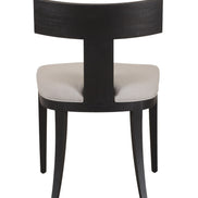 Fabien - Mid-Century Modern Beige Linen + Black Walnut Dining Chair (Set of 2) - image 4