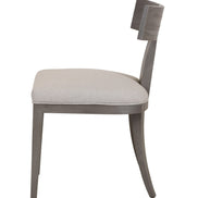 Fabien - Mid-Century Modern Beige Linen + Grey Wash Dining Chair (Set of 2)