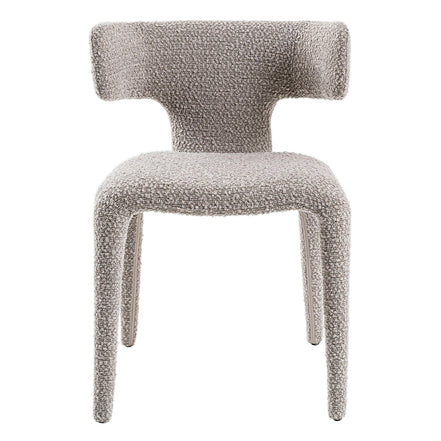 Saehee - Modern Light Grey Fabric Dining Chair