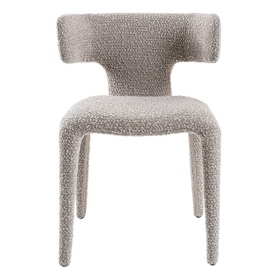 Saehee - Modern Light Grey Fabric Dining Chair