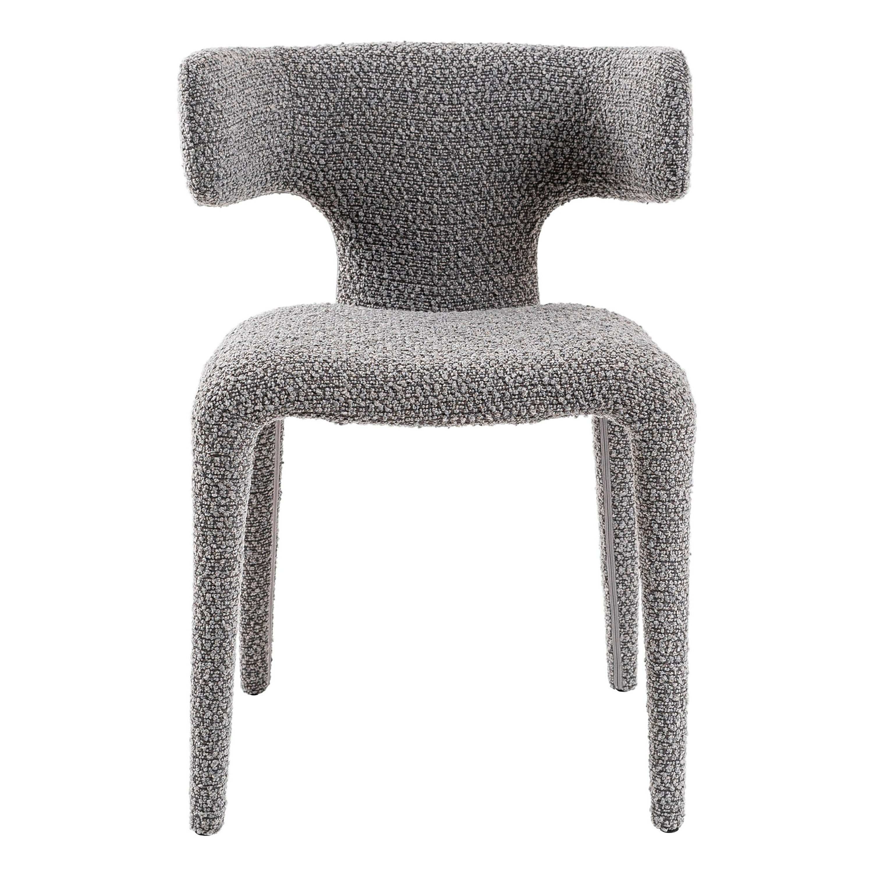 Saehee - Modern Grey Fabric Dining Chair - image 2