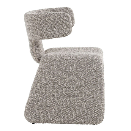 Bergman - Modern Off-White Fabric Dining Chair - image 3