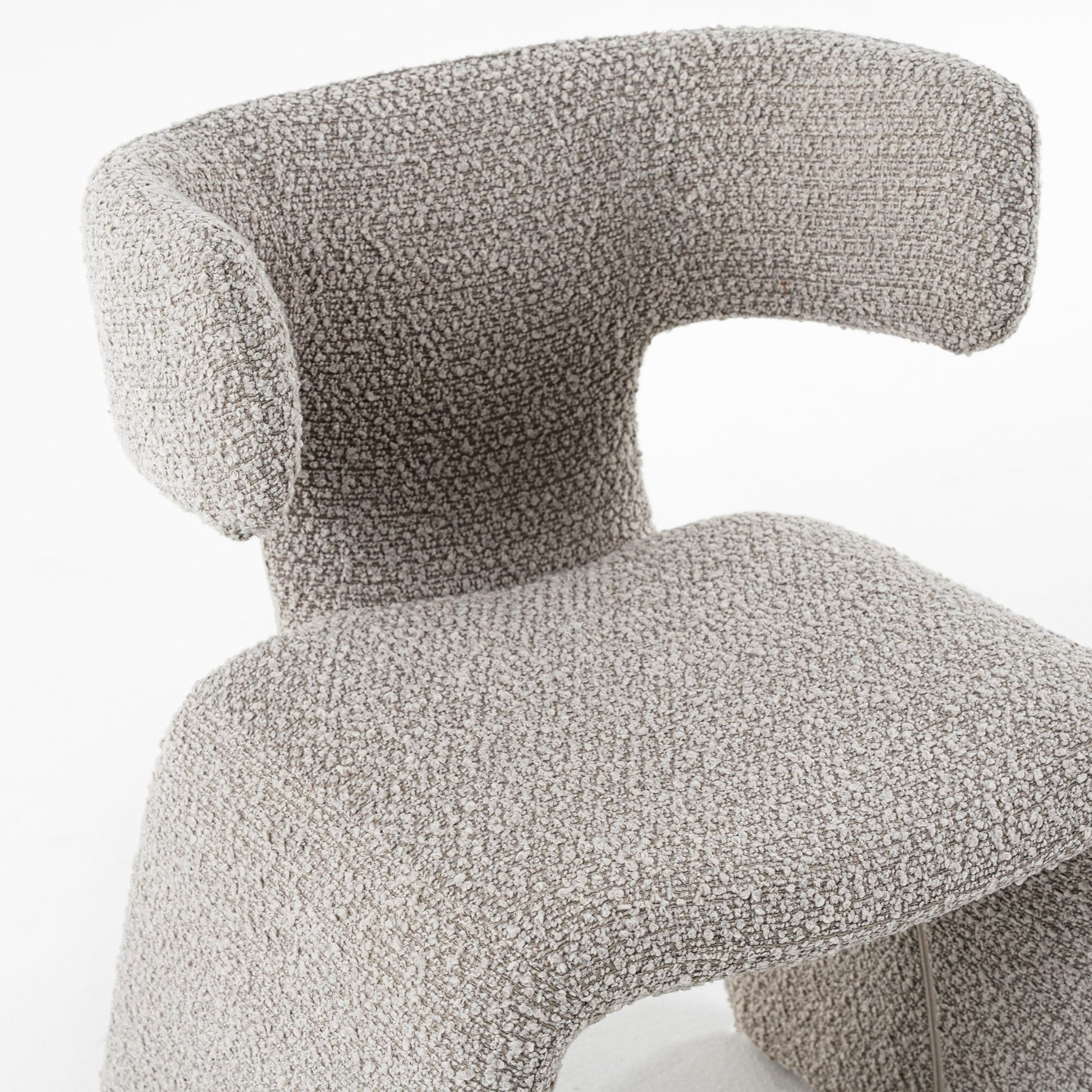 Bergman - Modern Off-White Fabric Dining Chair - image 5