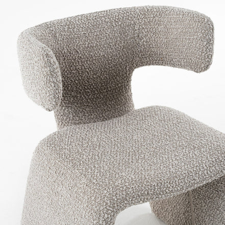 Bergman - Modern Off-White Fabric Dining Chair - image 5