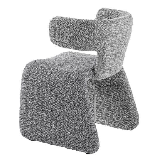 Bergman - Modern Light Grey Fabric Dining Chair - image 2