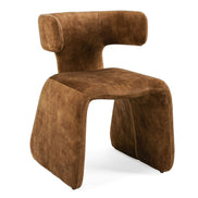 Bergman - Modern Camel Velvet Dining Chair - image 3