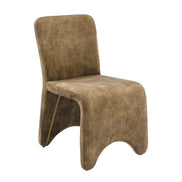 Ditka - Modern Camel Velvet Dining Chair (Set of 2) - image 5