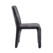 Ditka - Modern Grey Velvet Dining Chair (Set of 2) - image 4