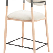 Equinox Counter Stool Oyster Gray & Natural