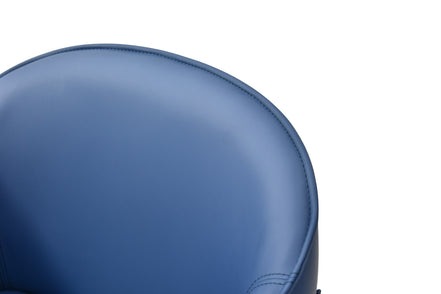 Calderon - Modern Blue & Beige Vegan Leather Counter Chair - image 5