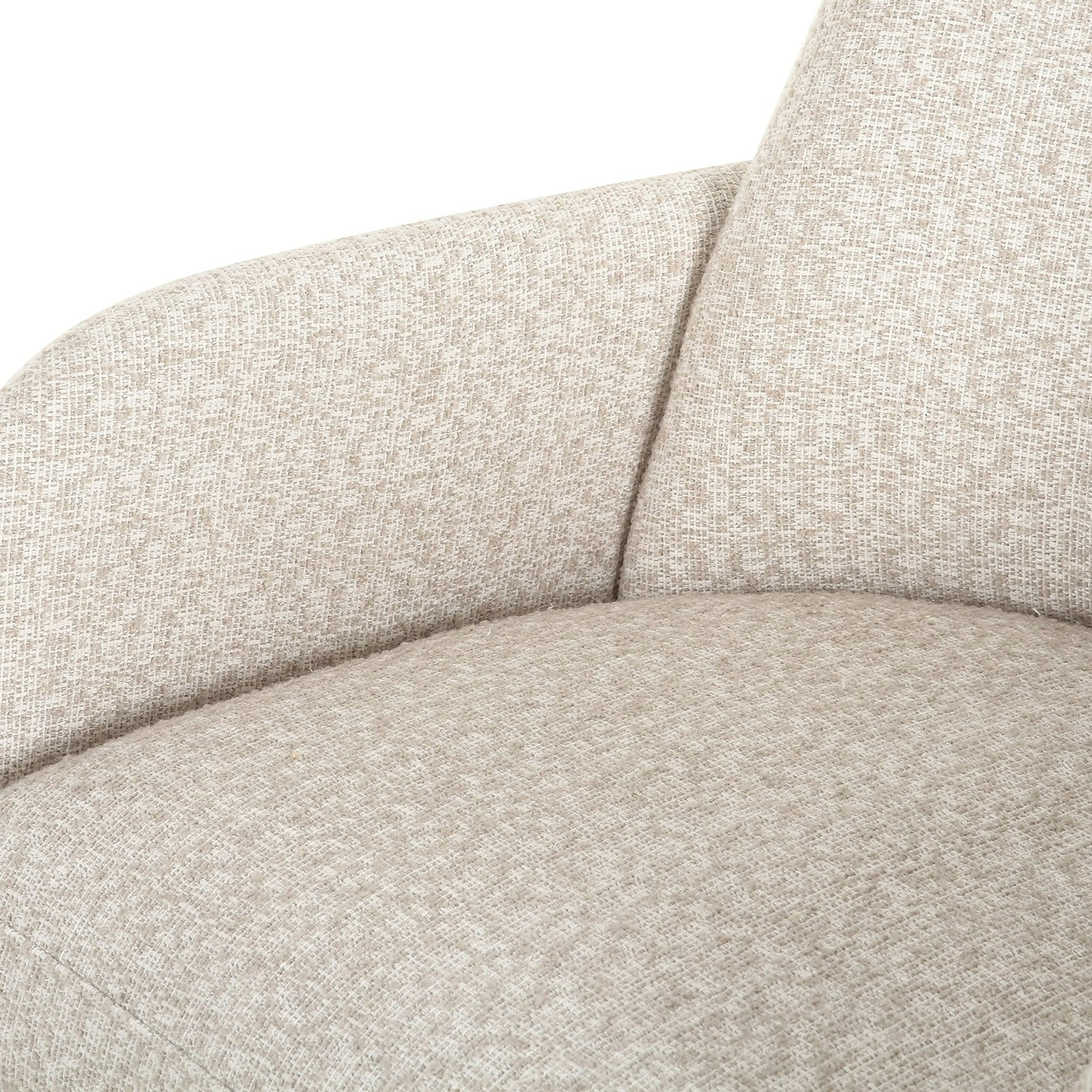 Cando - Modern Beige Fabric Dining Chair - image 5