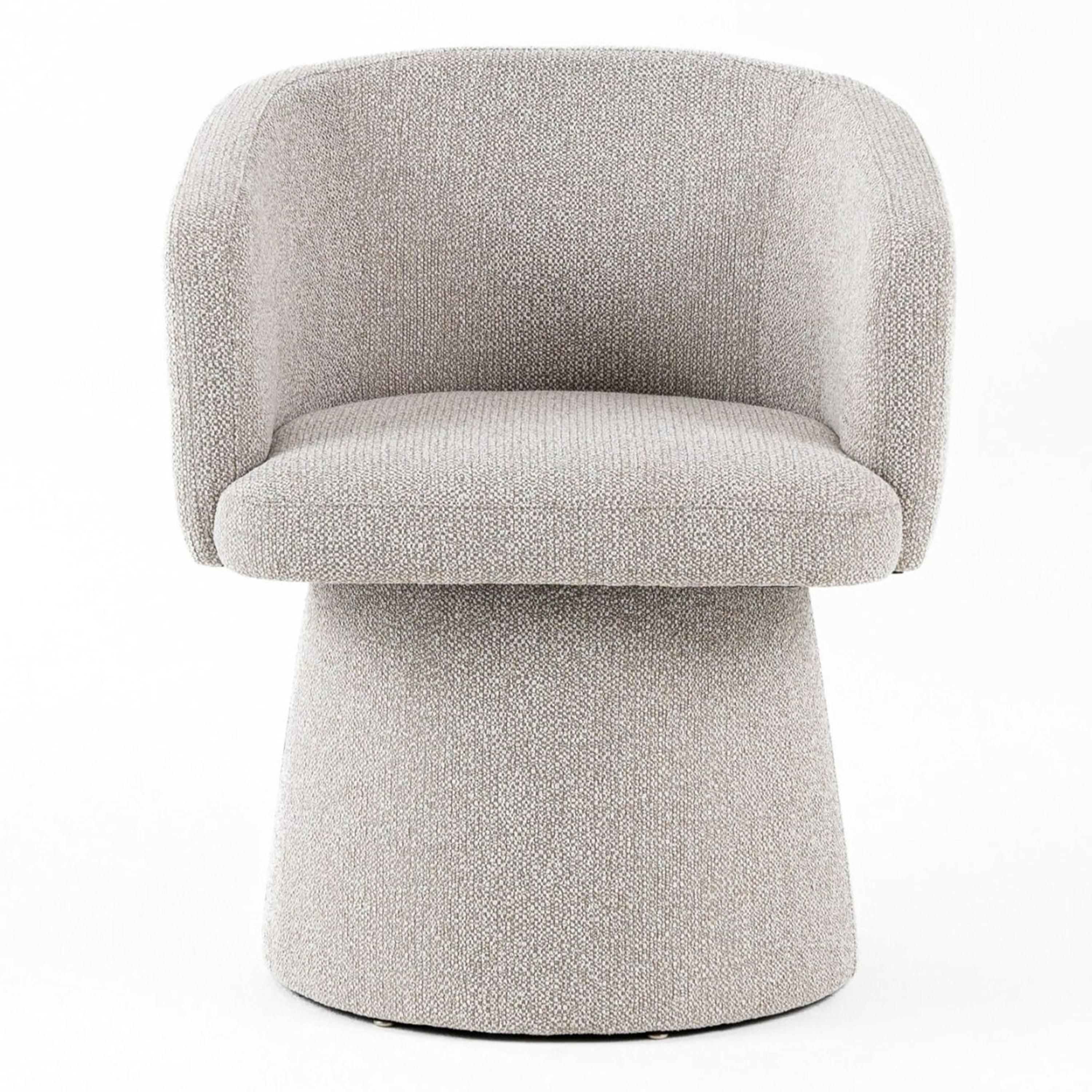 Linton - Modern Light Grey Fabric Dining Chair - image 2