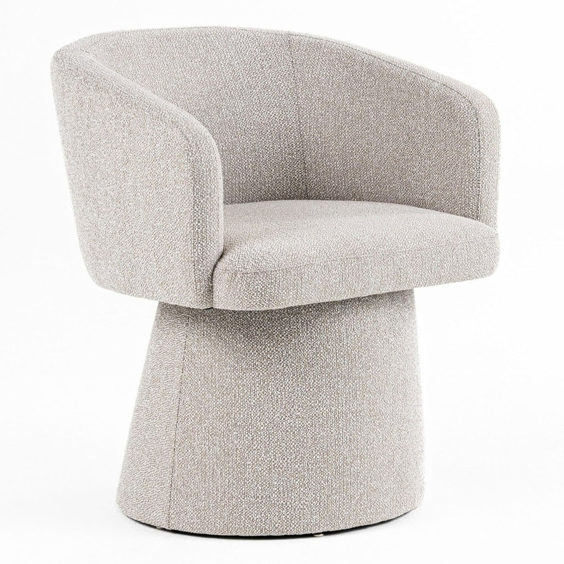 Linton - Modern Light Grey Fabric Dining Chair