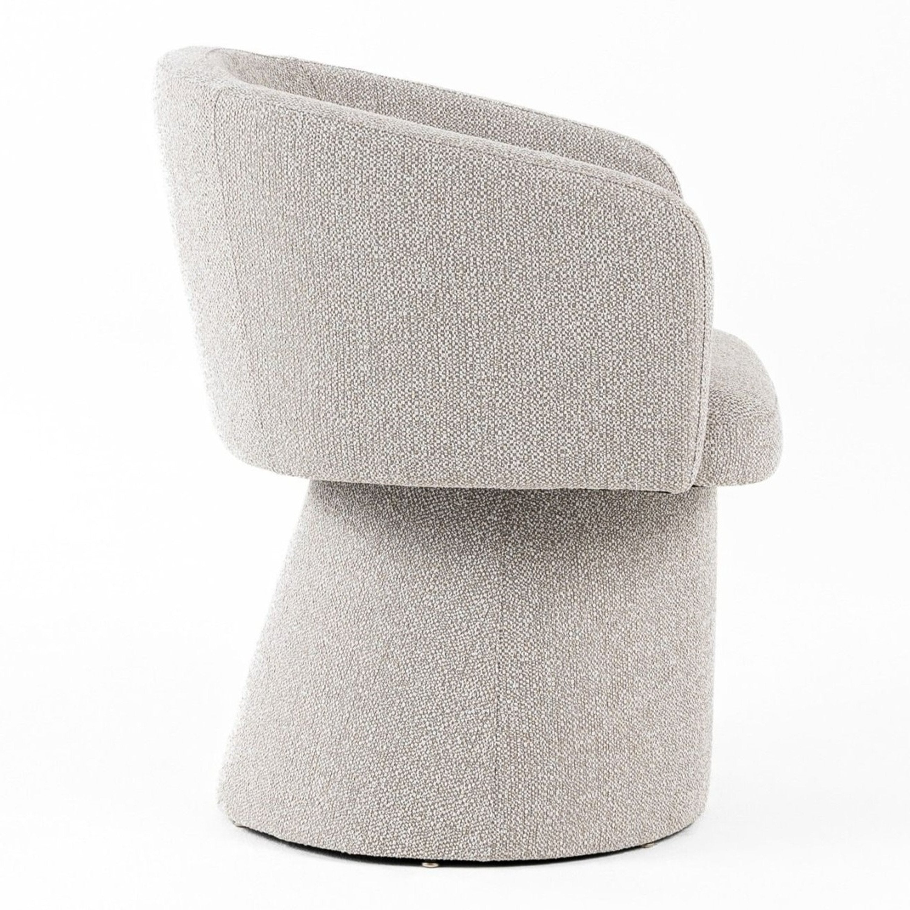 Linton - Modern Light Grey Fabric Dining Chair - image 3