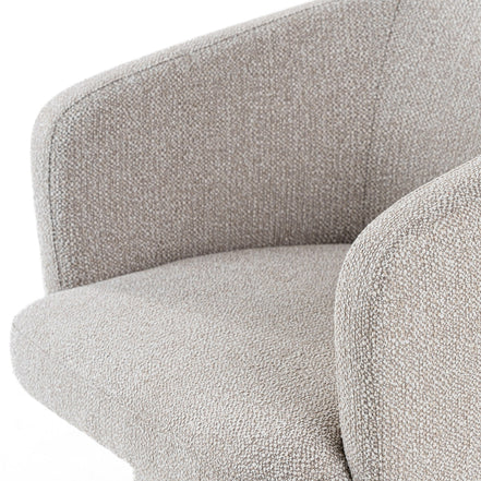 Linton - Modern Light Grey Fabric Dining Chair - image 5