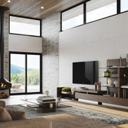 Jefferson - Mid-Century Modern Reversible Walnut Entertainment Center