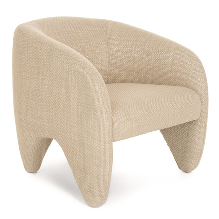 Halton - Modern Beige Fabric Accent Chair - image 4