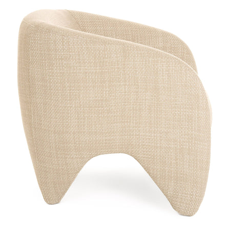 Halton - Modern Beige Fabric Accent Chair - image 5