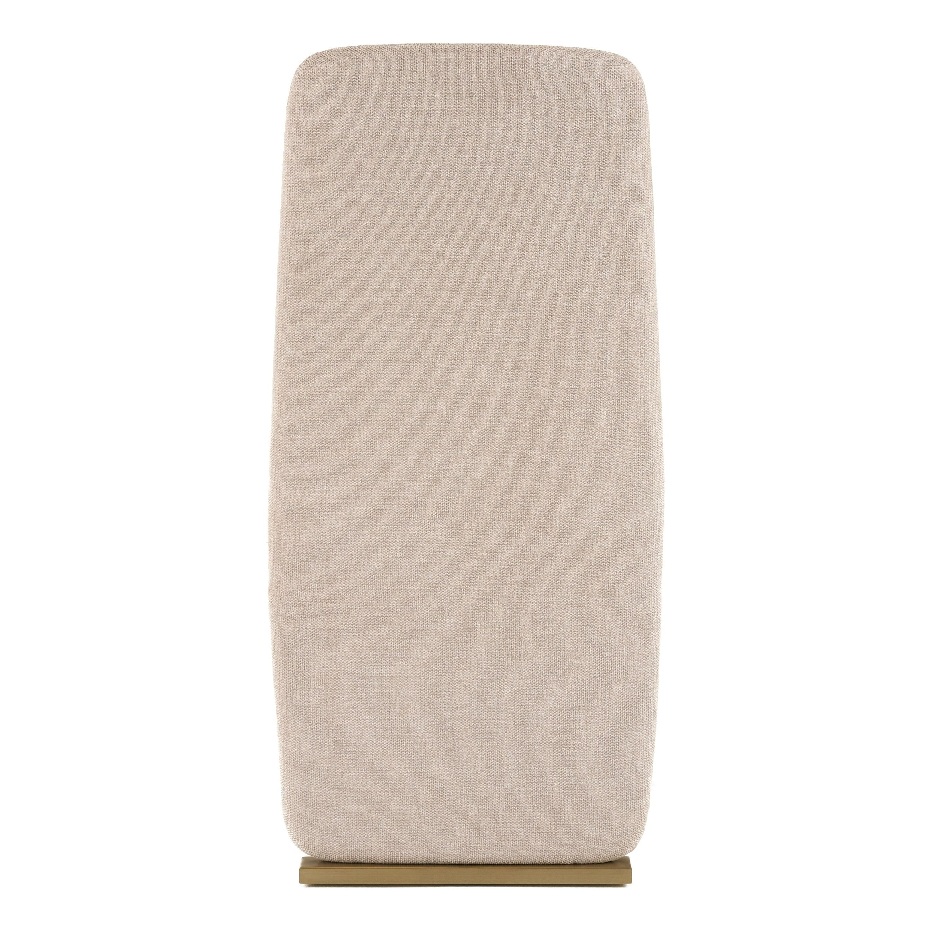 Tasha - Modern Beige Linen + Brushed Brass Dining Chair (Set of 2) - image 5